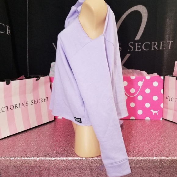* LAST 1 *  NWT!  Pink VS cold shoulder  hoodie - Picture 6 of 8